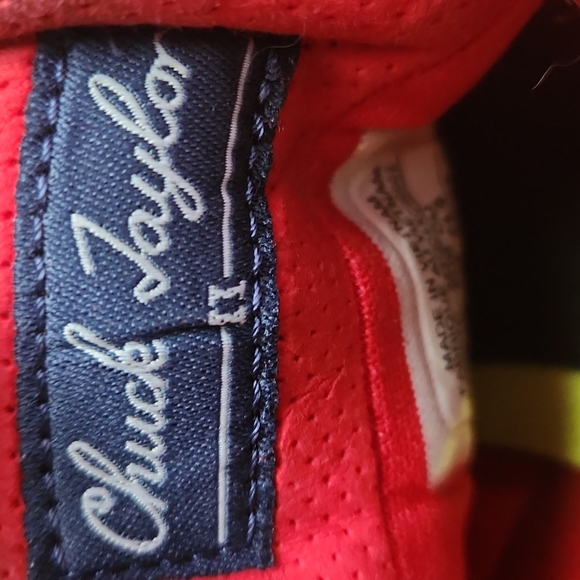 Chuck II Craft Leather Low Top Red Size 8 - Picture 10 of 10